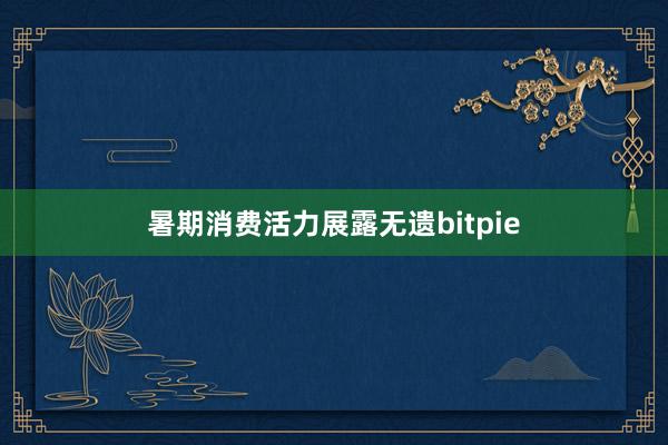 暑期消费活力展露无遗bitpie