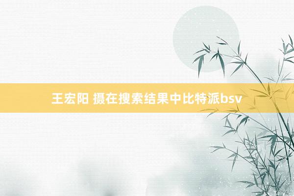 王宏阳 摄在搜索结果中比特派bsv