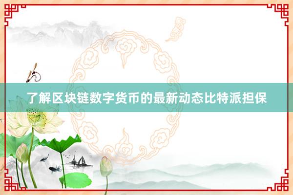 了解区块链数字货币的最新动态比特派担保