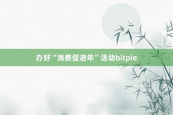 办好“消费促进年”活动bitpie