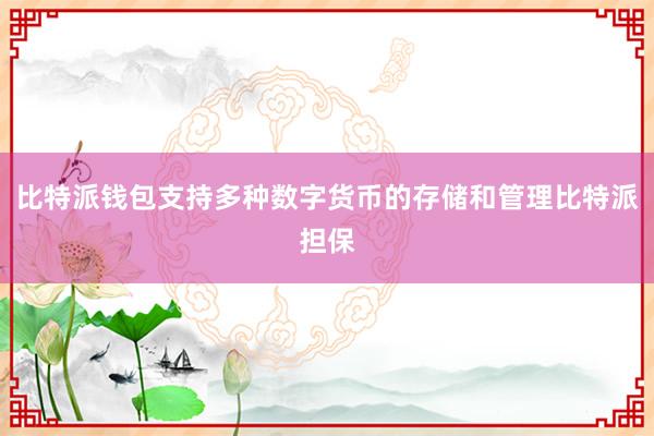 比特派钱包支持多种数字货币的存储和管理比特派担保