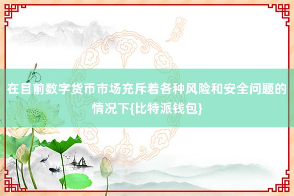 在目前数字货币市场充斥着各种风险和安全问题的情况下{比特派钱包}