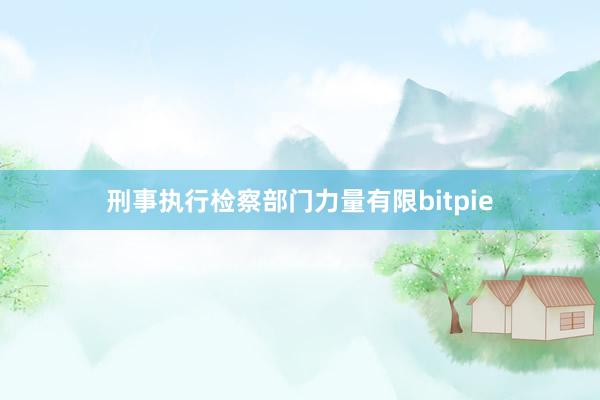 刑事执行检察部门力量有限bitpie