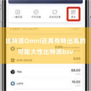 比特派Omni还具有特出高的可膨大性比特派bsv